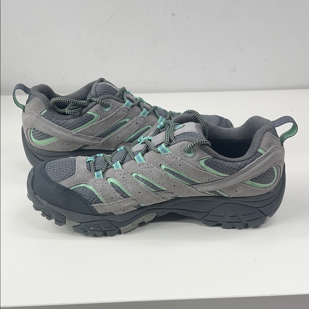 New Merrell Women's Moab 2 Vent Hiking Shoe Granite/Aqua Size 10.5 - Picture 5 of 7